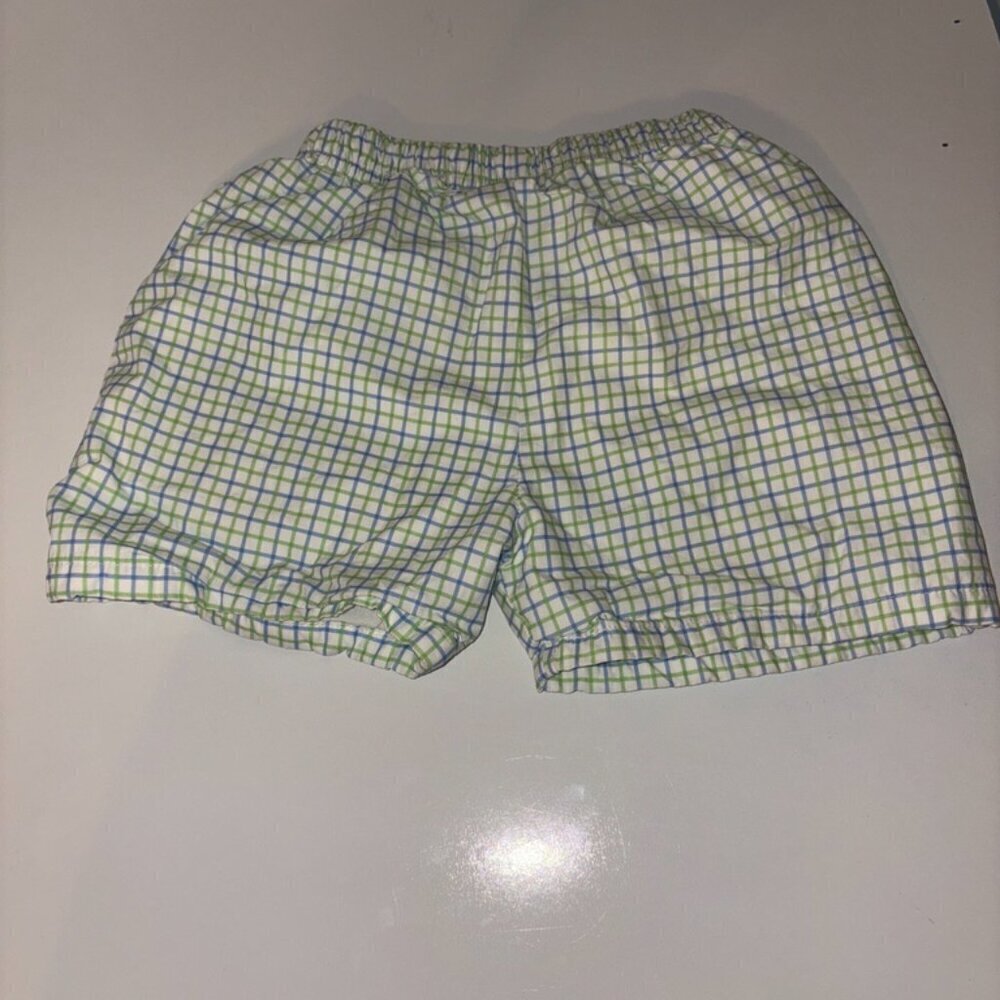 Cecil and Lou Blue Green White Plaid Shorts size 7 - Picture 4 of 6